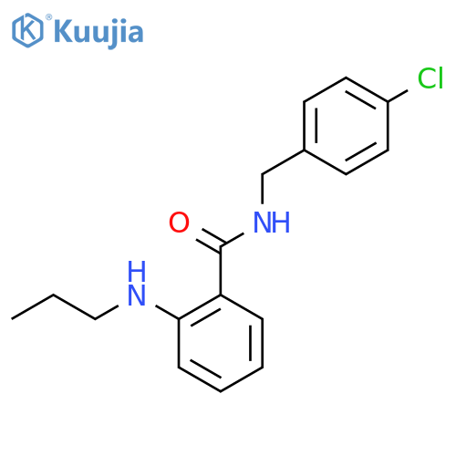 N-(4-Chlorobenzyl)-2-(propylamino)benzamide structure