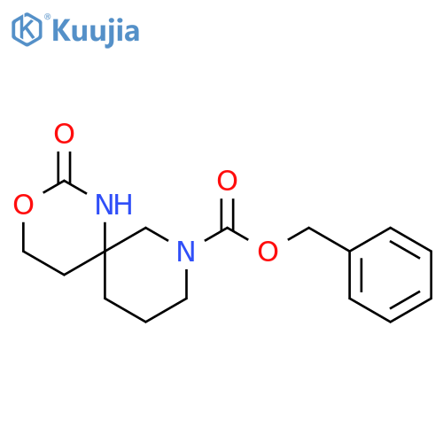 benzyl 2-oxo-3-oxa-1,8-diazaspiro[5.5]undecane-8-carboxylate structure