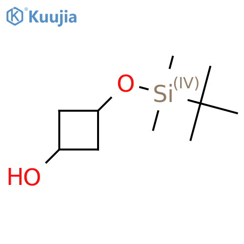 cis-3-[[(1,1-dimethylethyl)dimethylsilyl]oxy]cyclobutanol structure