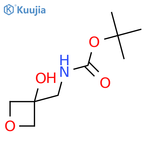 tert-butyl N-[(3-hydroxyoxetan-3-yl)methyl]carbamate structure