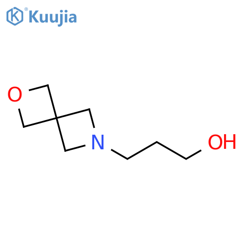 3-{2-oxa-6-azaspiro[3.3]heptan-6-yl}propan-1-ol structure
