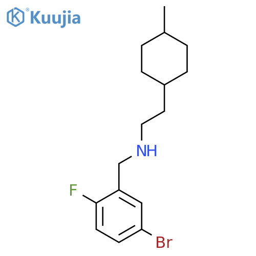 [(5-Bromo-2-fluorophenyl)methyl][2-(4-methylcyclohexyl)ethyl]amine structure