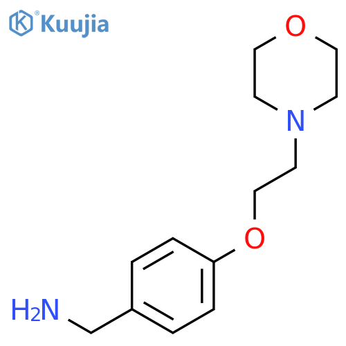 4-(2-morpholinoethoxy)phenylmethylamine structure