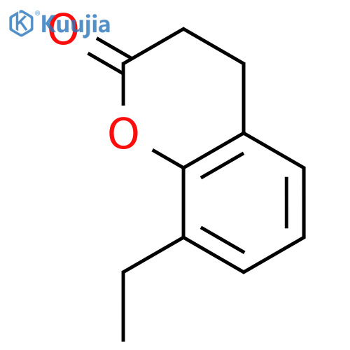 2H-1-Benzopyran-2-one, 8-ethyl-3,4-dihydro- structure