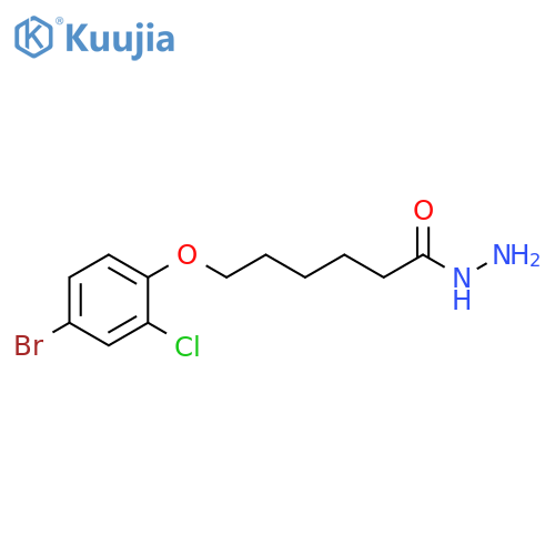 6-(4-Bromo-2-chloro-phenoxy)-hexanoic acid hydrazide structure