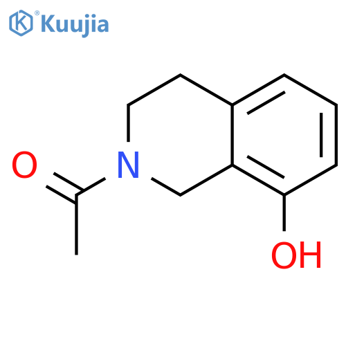 2-Acetyl-1,2,3,4-tetrahydro-8-isoquinolinol structure