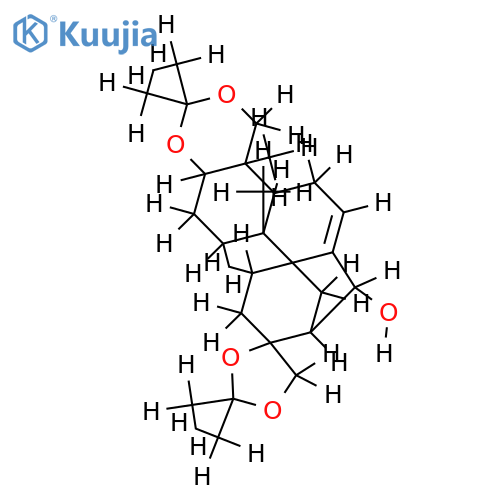 3alpha,18;16beta,17-bis-isopropylidenedioxy-13beta-hydroxyaphidicol-7-ene structure