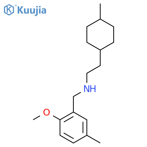 (2-methoxy-5-methylphenyl)methyl2-(4-methylcyclohexyl)ethylamine structure