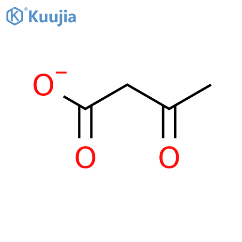 Butanoic acid, 3-oxo-,ion(1-) structure
