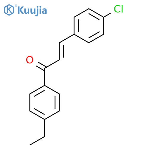 3-(4-Chlorophenyl)-1-(4-ethylphenyl)prop-2-en-1-one structure