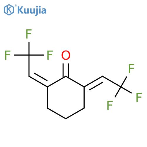 2,6-Bis(2,2,2-trifluoroethylidene)cyclohexanone structure