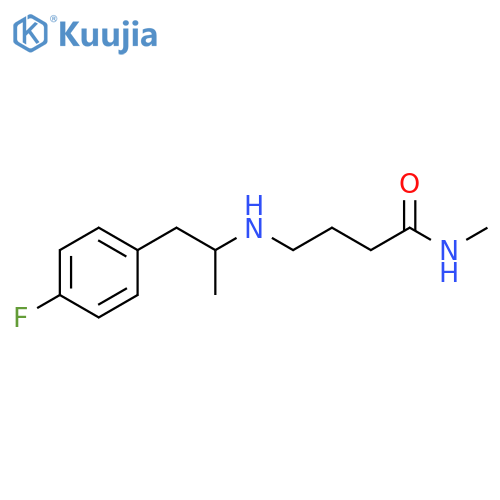 4-{1-(4-fluorophenyl)propan-2-ylamino}-N-methylbutanamide structure