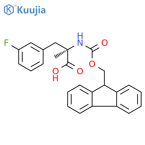 Fmoc-α-methyl-D-3-Fluorophe structure