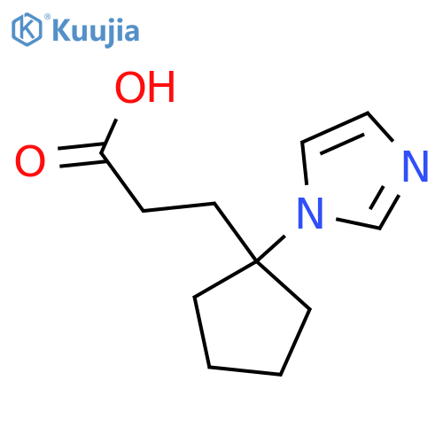 3-(1-Imidazol-1-yl-cyclopentyl)-propionic acid structure