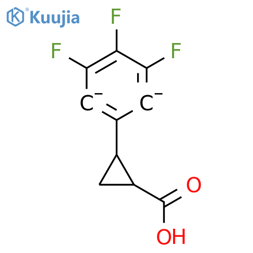 2-(3,4,5-Trifluorophenyl)cyclopropane-1-carboxylic acid structure