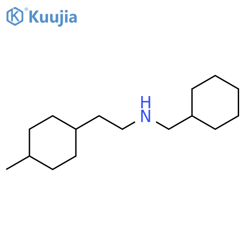 Cyclohexaneethanamine, N-(cyclohexylmethyl)-4-methyl- structure