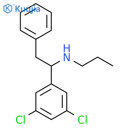 1-(3,5-dichlorophenyl)-2-phenylethyl(propyl)amine structure