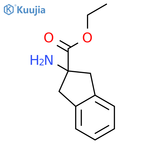 ethyl 2-amino-2,3-dihydro-1H-indene-2-carboxylate structure