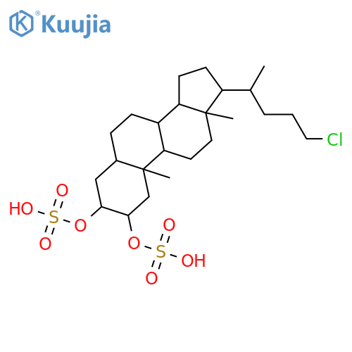 24-Chlorocholane-2,3-diol; (2β,3α,5α)-form, 2,3-Disulfate structure