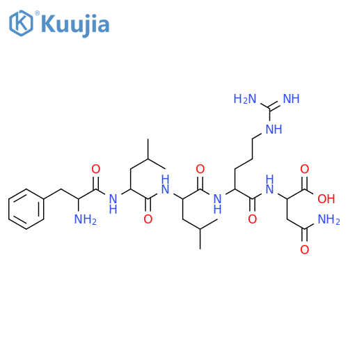 TRAP-6 (2-6) trifluoroacetate salt H-Phe-Leu-Leu-Arg-Asn-OH trifluoroacetate salt structure