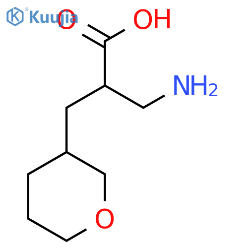 3-amino-2-(oxan-3-yl)methylpropanoic acid structure