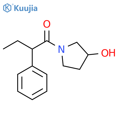 1-(3-hydroxypyrrolidin-1-yl)-2-phenylbutan-1-one structure