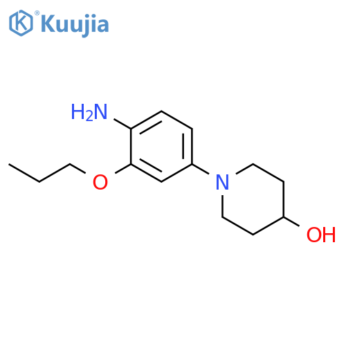 1-(4-amino-3-propoxyphenyl)piperidin-4-ol structure