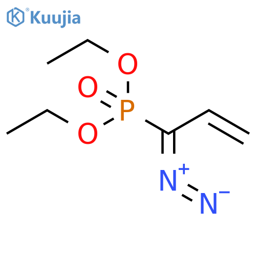 Phosphonic acid, (1-diazo-2-propenyl)-, diethyl ester structure