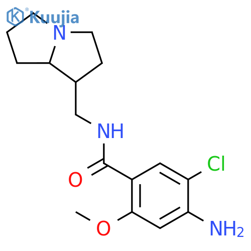 Benzamide,4-amino-5-chloro-N-[[(1S,7aS)-hexahydro-1H-pyrrolizin-1-yl]methyl]-2-methoxy- structure