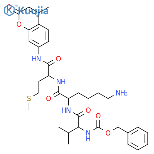 Z-Val-Lys-Met-MCA structure