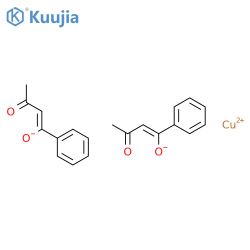 Copper,bis(1-phenyl-1,3-butanedionato-kO1,kO3)- structure