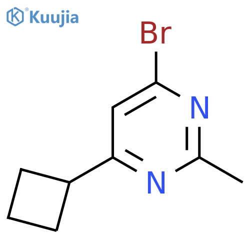 4-Bromo-6-cyclobutyl-2-methylpyrimidine structure