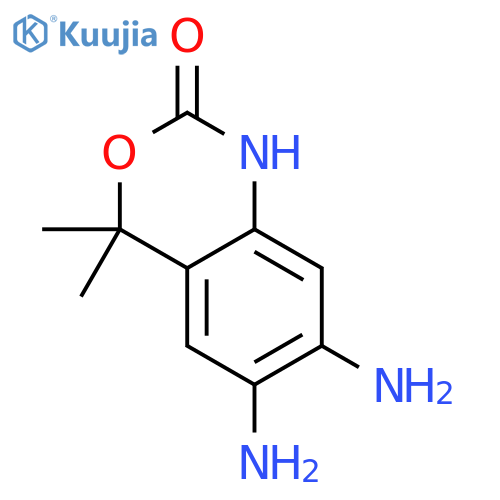 2H-3,1-Benzoxazin-2-one,6,7-diamino-1,4-dihydro-4,4-dimethyl- structure
