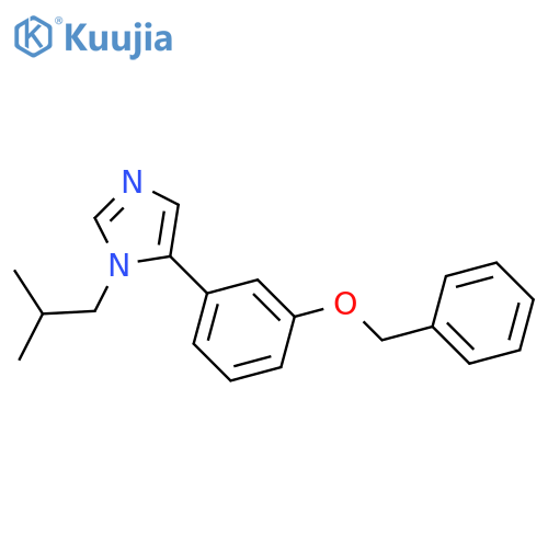 1H-Imidazole,1-(2-methylpropyl)-5-[3-(phenylmethoxy)phenyl]- structure