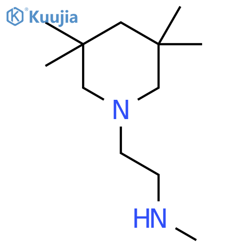 1-Piperidineethanamine, N,3,3,5,5-pentamethyl- structure