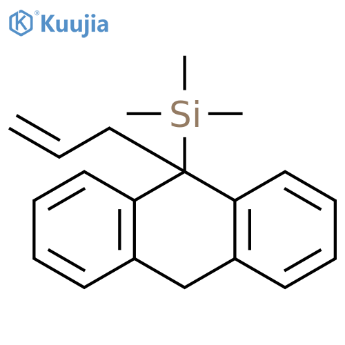 Silane, [9,10-dihydro-9-(2-propenyl)-9-anthracenyl]trimethyl- structure