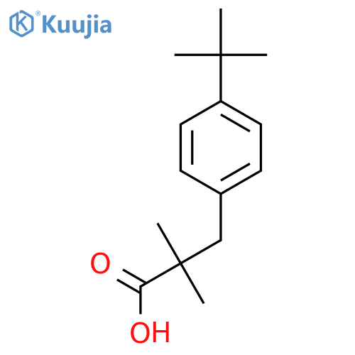 3-(4-tert-butylphenyl)-2,2-dimethylpropanoic acid structure