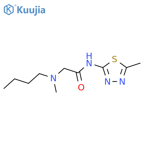 Acetamide,2-(butylmethylamino)-N-(5-methyl-1,3,4-thiadiazol-2-yl)- structure