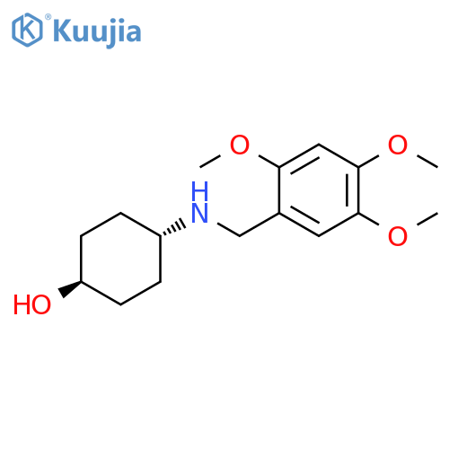 Cyclohexanol, 4-[[(2,4,5-trimethoxyphenyl)methyl]amino]-, trans- structure