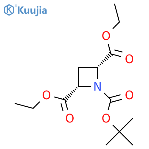 1-tert-butyl 2,4-diethyl (2R,4S)-azetidine-1,2,4-tricarboxylate structure
