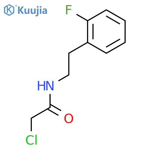 2-chloro-N-2-(2-fluorophenyl)ethylacetamide structure