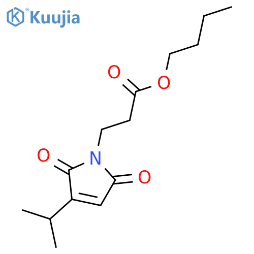butyl 3-(3-isopropyl-2,5-dioxo-2,5-dihydro-1H-pyrrol-1-yl)propanoate structure