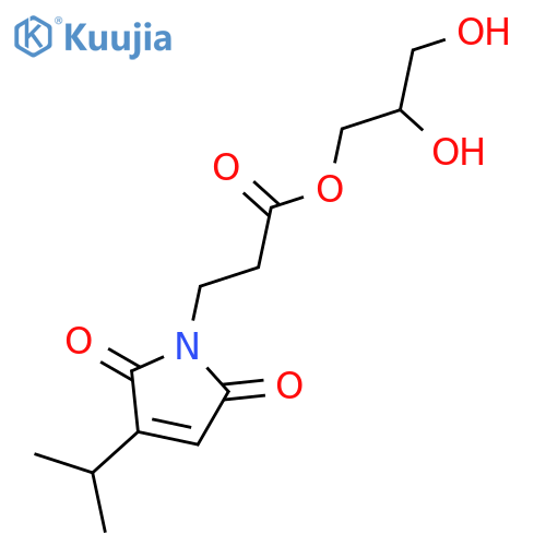 2,3-dihydroxypropyl 3-(3-isopropyl-2,5-dioxo-2,5-dihydro-1H-pyrrol-1-yl)propanoate structure
