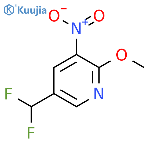 5-(Difluoromethyl)-2-methoxy-3-nitropyridine structure