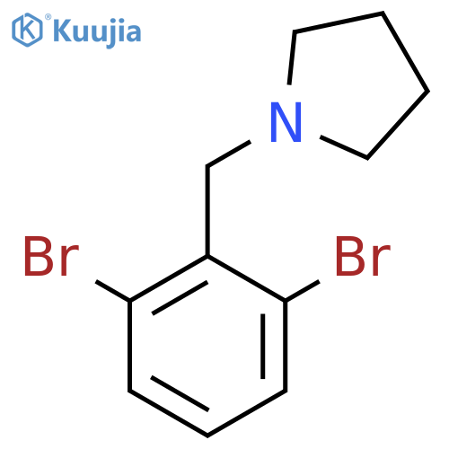 1-(2,6-Dibromobenzyl)pyrrolidine structure