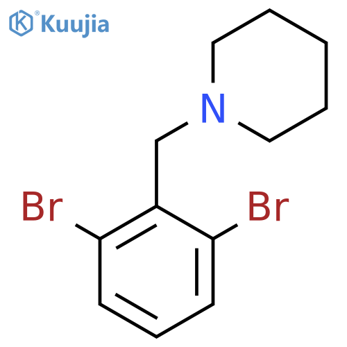 1-(2,6-Dibromobenzyl)piperidine structure