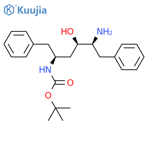 1,1-Dimethylethyl N-(1S,3R,4S)-4-Amino-3-hydroxy-5-phenyl-1-(phenylmethyl)pentylcarbamate structure