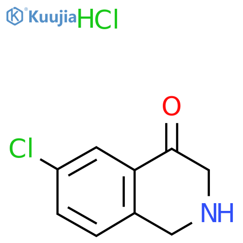 6-Chloro-2,3-dihydro-1H-isoquinolin-4-one hydrochloride structure