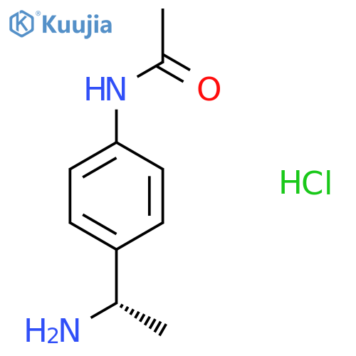 (S)-N-4-(1-Amino-ethyl)-phenyl-acetamide hydrochloride structure