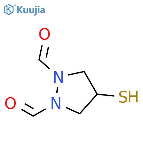 1,2-Pyrazolidinedicarboxaldehyde, 4-mercapto- (9CI) structure